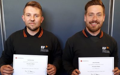 ISF employees complete First Aid training course